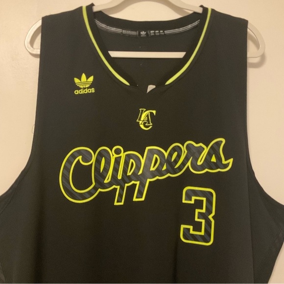 Adidas Limited Edition NBA Los Angeles Clippers Chris Paul Jersey Black/Neon - Picture 9 of 11